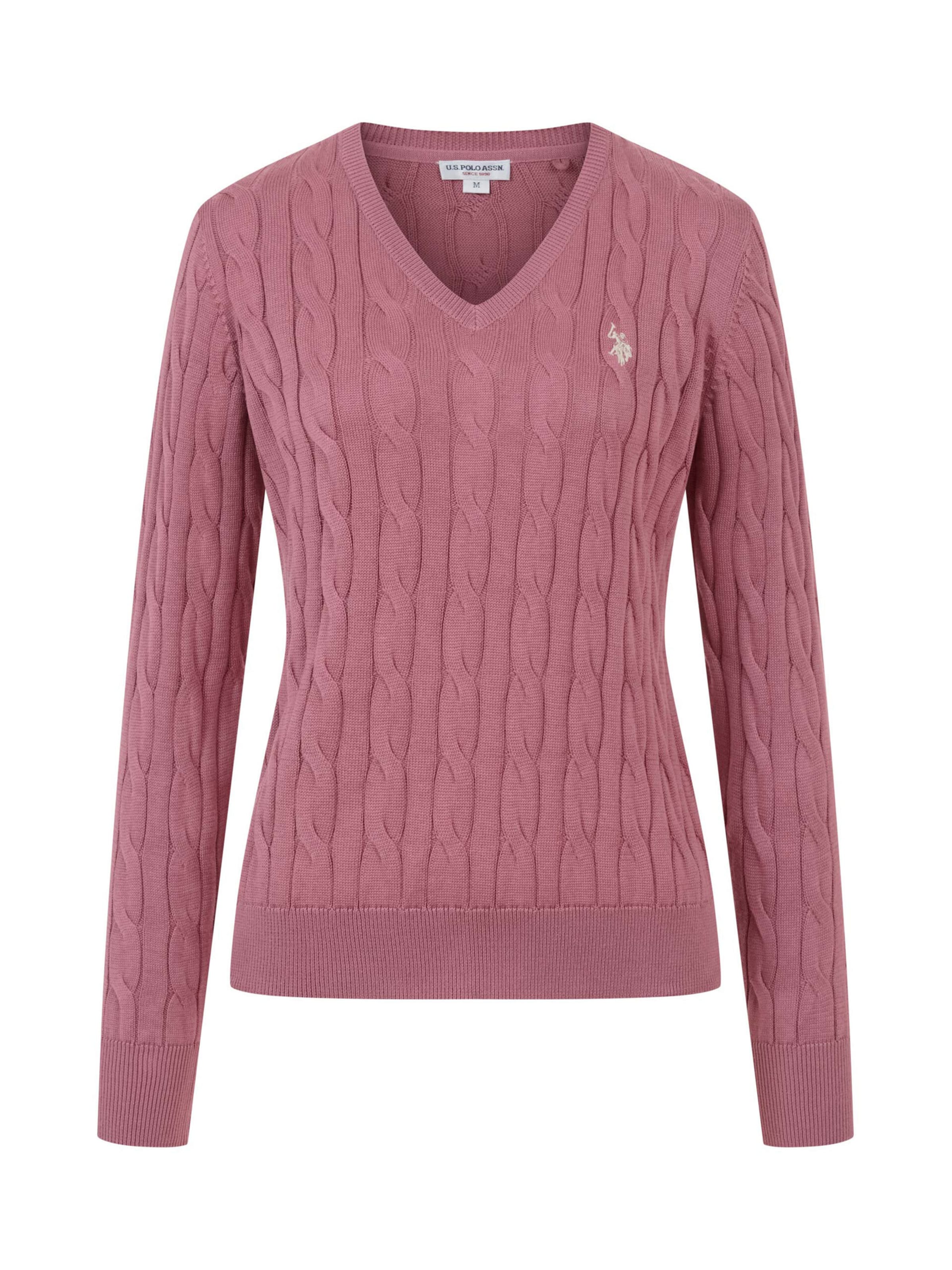 U.S. POLO ASSN. Sweater in Pink: front