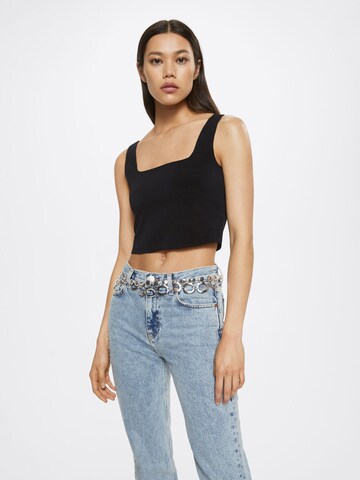 MANGO Top 'MAGGIE' in Black: front