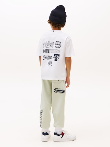 Tricou 'VARSITY' de la TOMMY HILFIGER pe alb: față