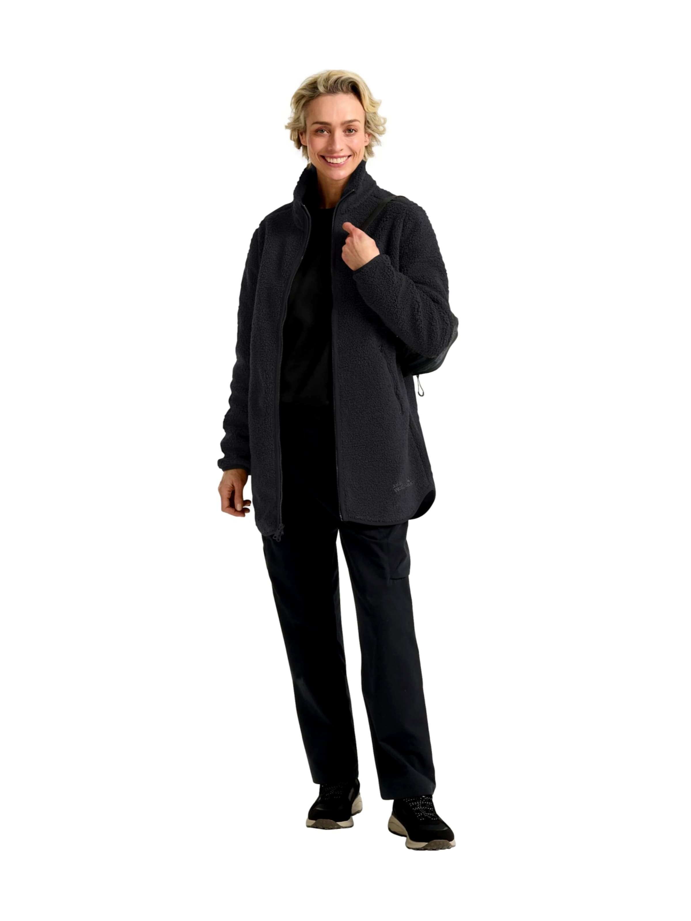 Giacca di pile funzionale di JACK WOLFSKIN in nero