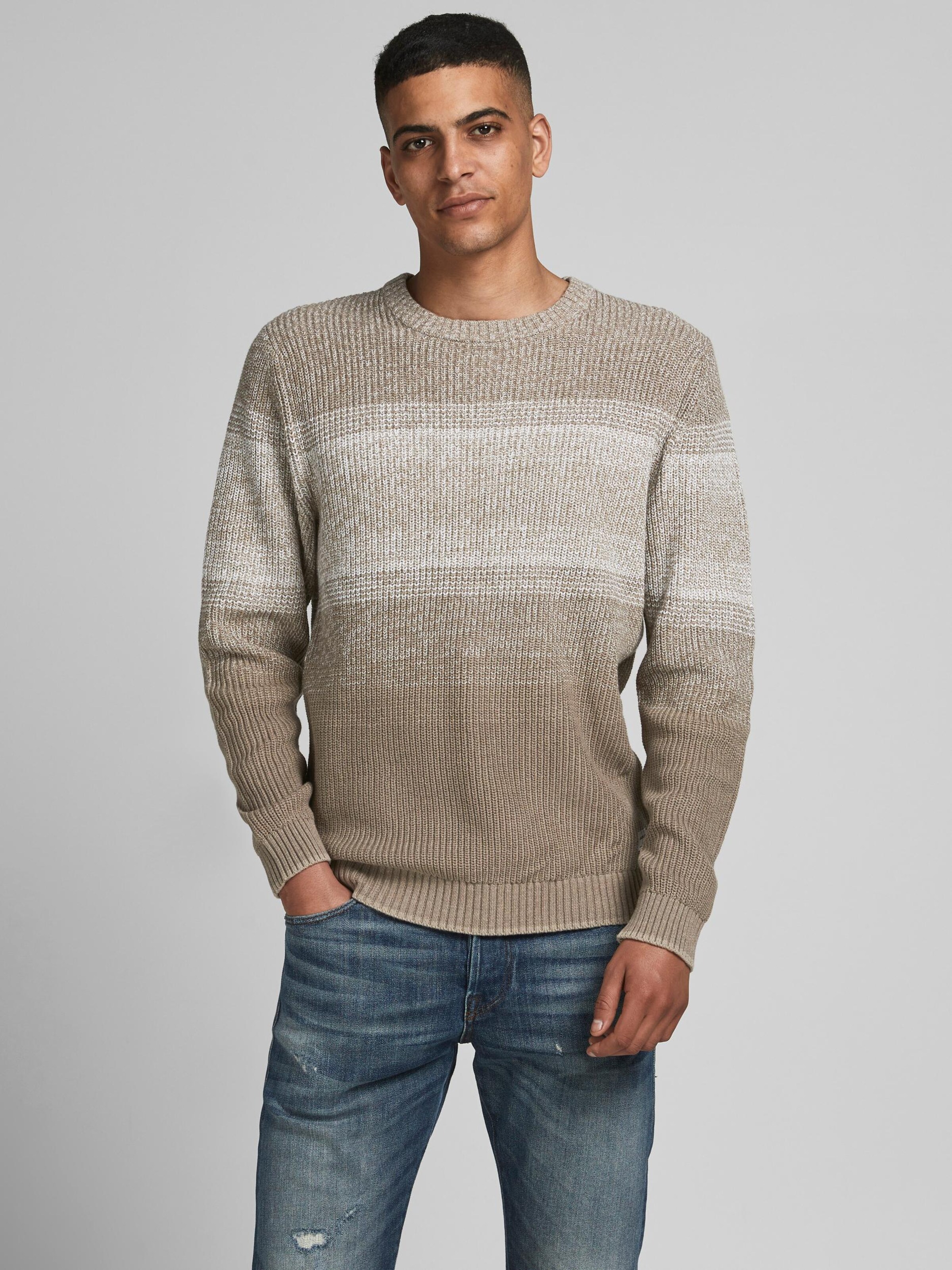 Männer Pullover & Strick JACK & JONES Pullover in Braun - PQ08354 Männer Pullover & Strick JACK & JONES Pullover in Braun - PQ08354