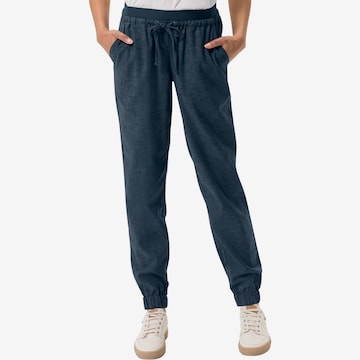 VAUDE Regular Outdoor Pants 'Redmont' in Blue: front