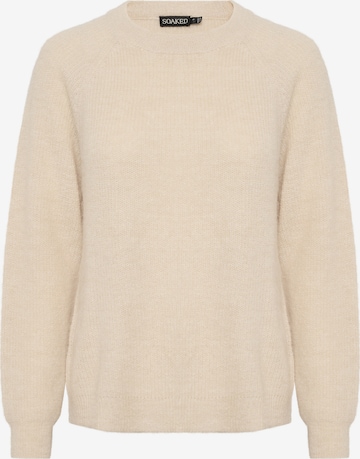 SOAKED IN LUXURY Sweater 'Tuesday' in Beige: front