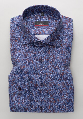 ETERNA Regular fit Button Up Shirt in Blue