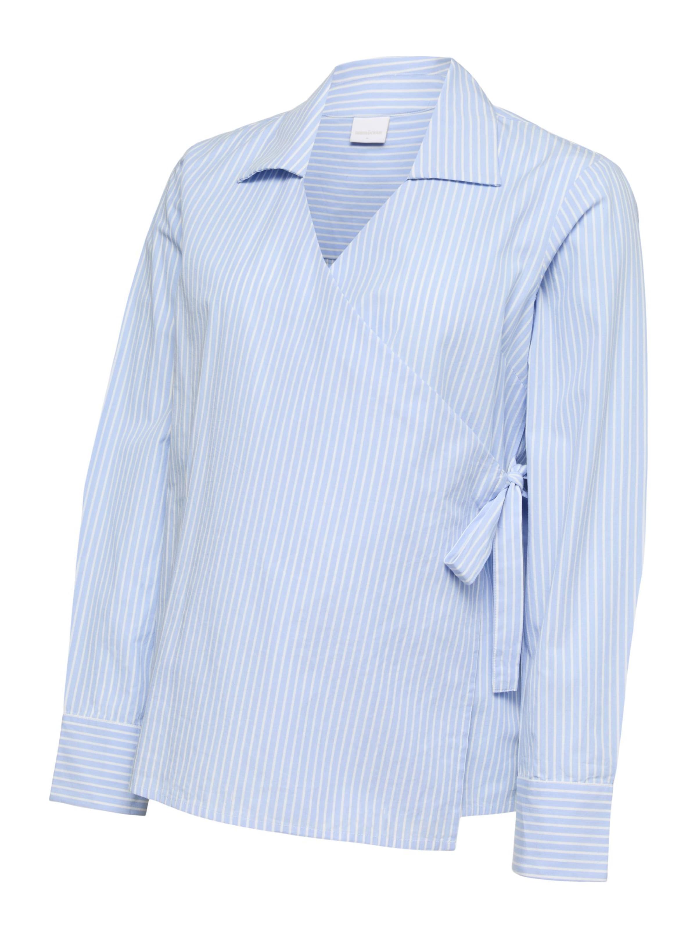 MAMALICIOUS Blouse in Blauw: voorkant