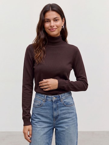 VERO MODA Pullover 'VMHAPPINESS' in Braun: Vorderseite