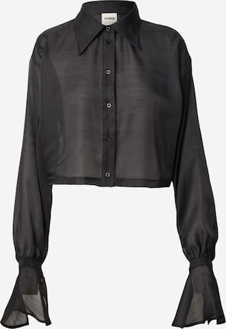 Camicia da donna di ABOUT YOU x Laura Giurcanu in nero: frontale