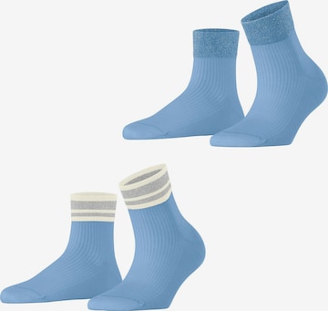 ESPRIT Socken 'Retro Glitter 2-Pack' in Blau: Vorderseite