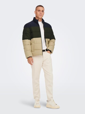 Only & Sons Between-Season Jacket 'Melvin' in Beige