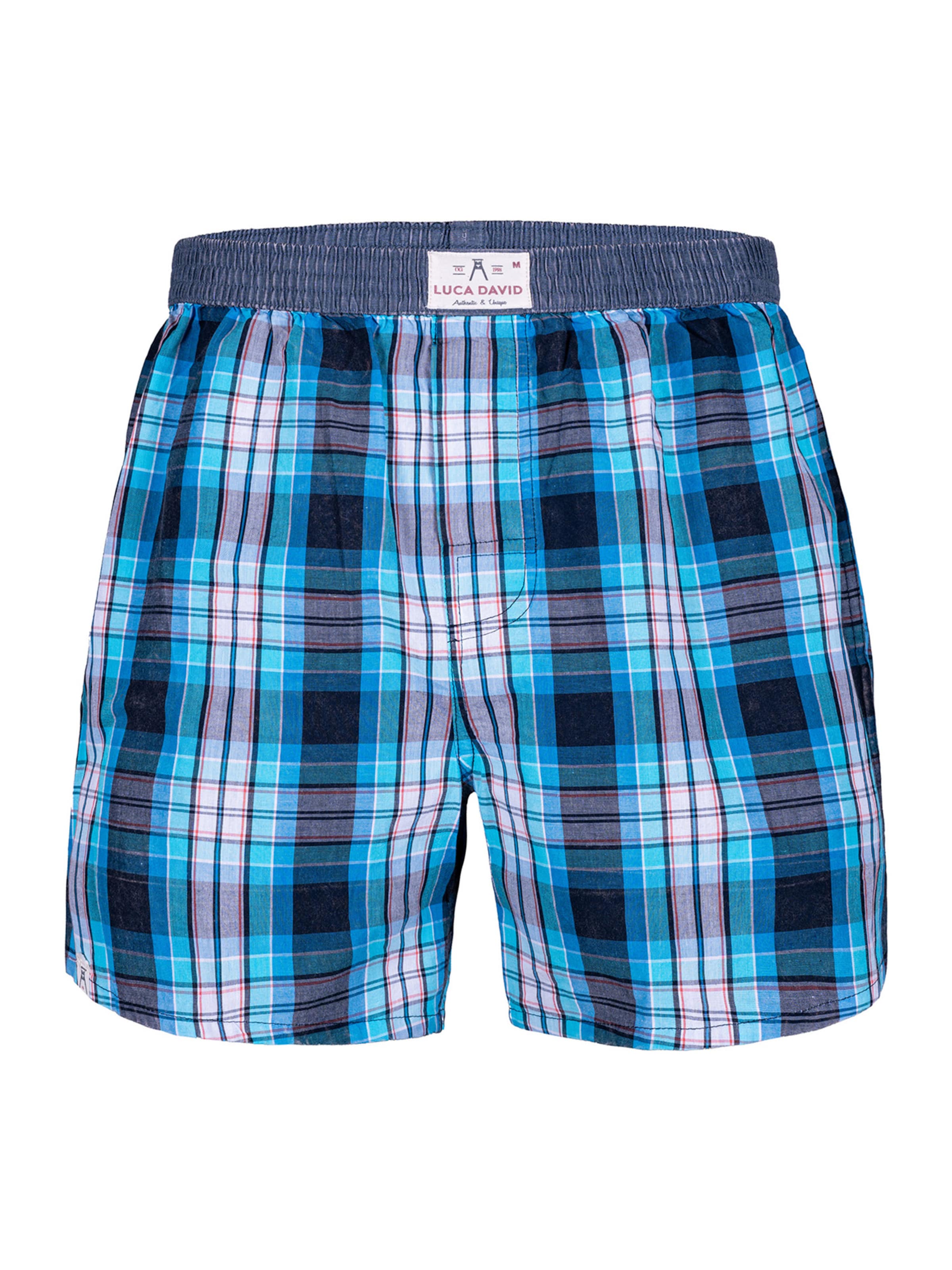 Luca David - Calzoncillo boxer 'Olden Glory' en azul