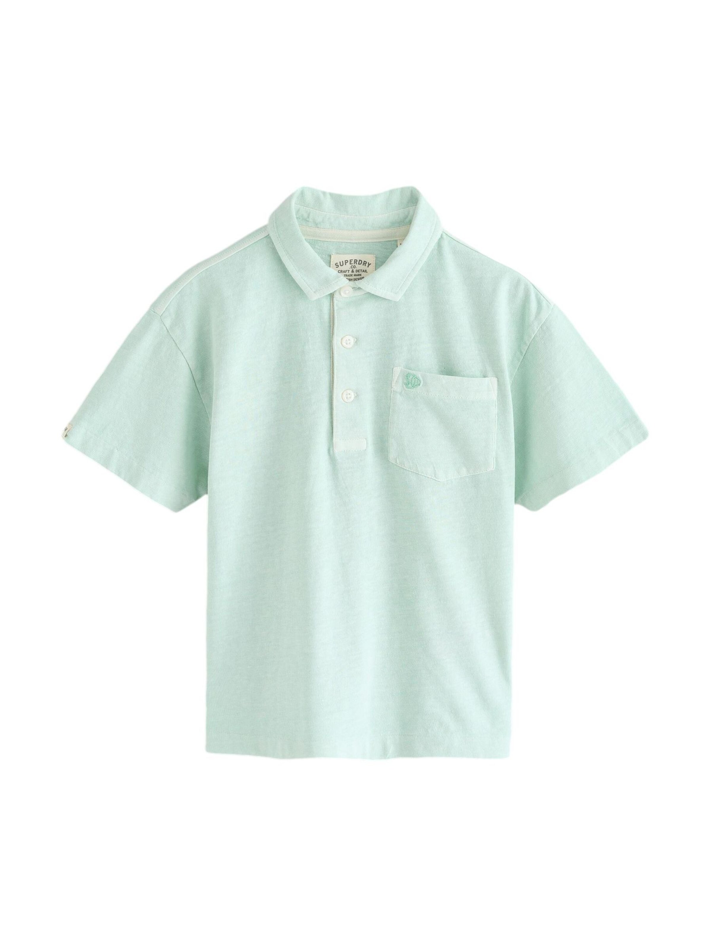 Superdry & Co Poloshirt in pastellgrün, Produktansicht