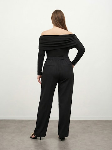 CITA MAASS Wide leg Trousers with creases in Black