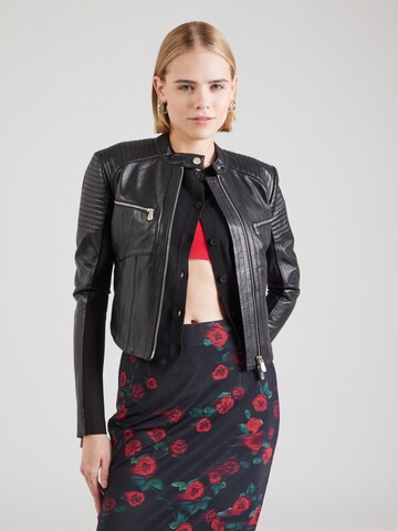 PINKO Демисезонная куртка в Черный: спереди