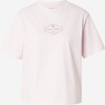 Calvin Klein Jeans - Camisa em rosa: frente