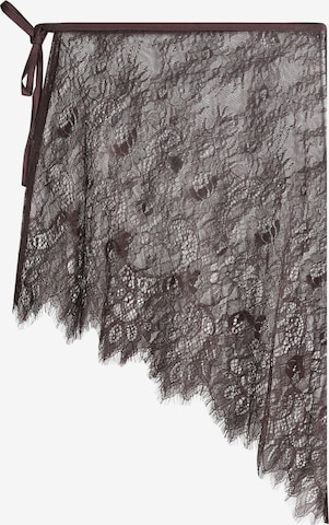 BershkaSuknja - smeđa boja: prednji dio