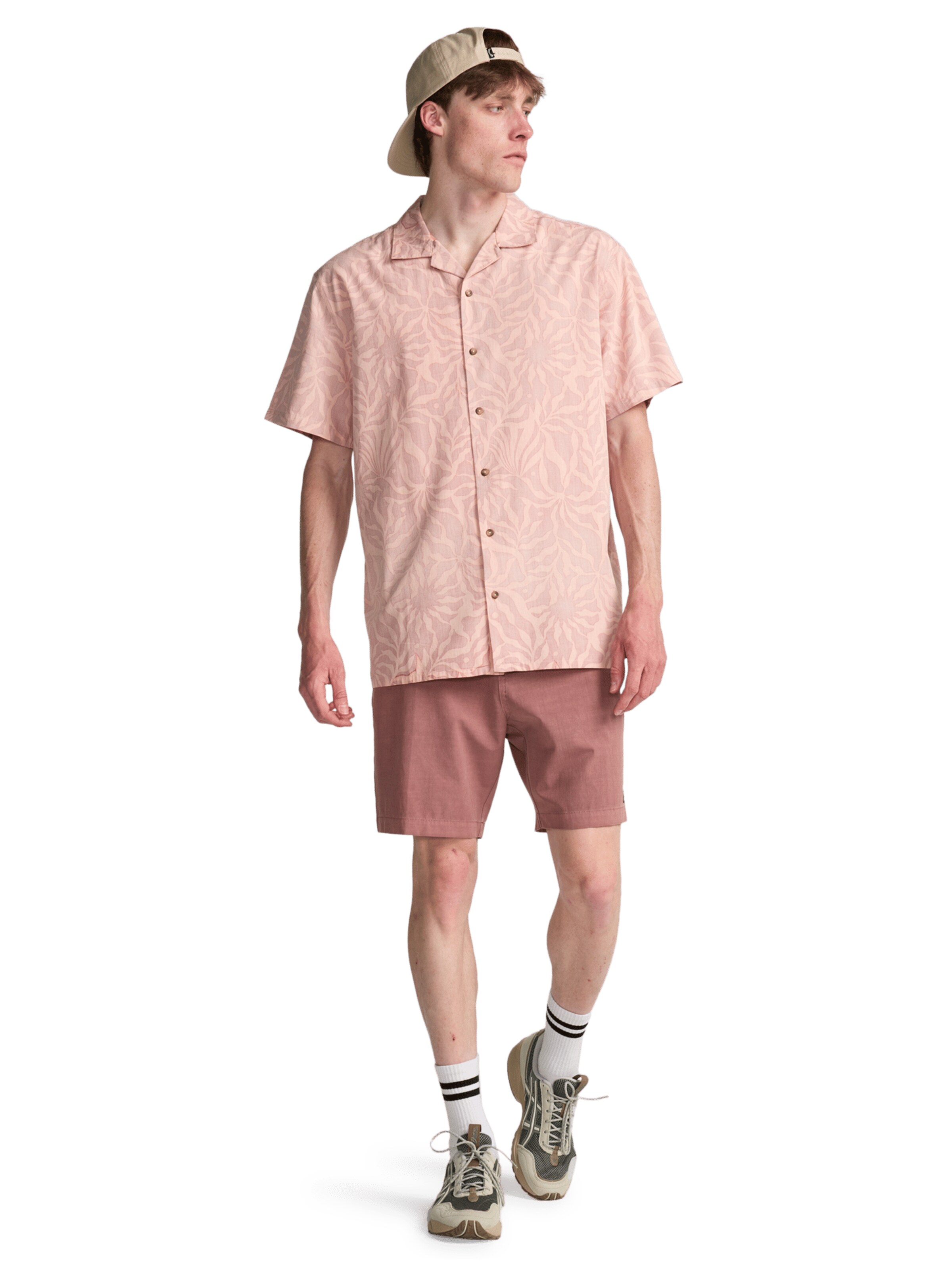 BILLABONG Comfort fit Button Up Shirt 'Vacay' in Pink