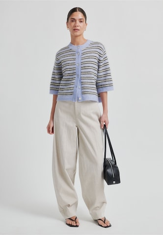 SECOND FEMALE Strickjacke 'Stellar' in Blau