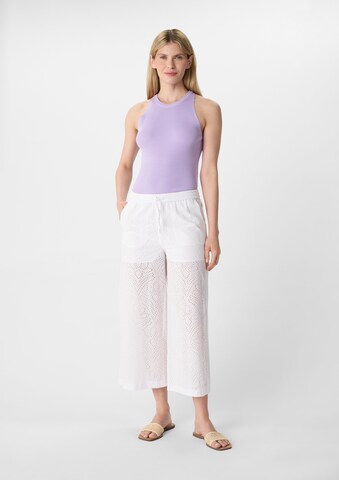 comma casual identity Loose fit Pants in White: front