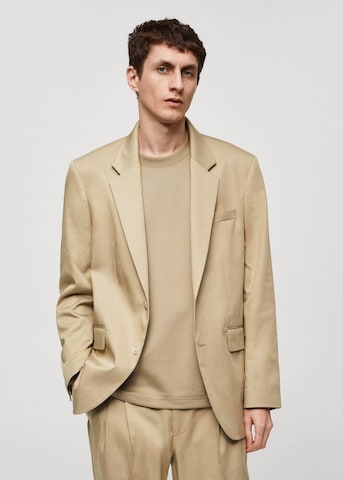 MANGO MAN Regular Fit Sakko 'noto' in Beige: predná strana