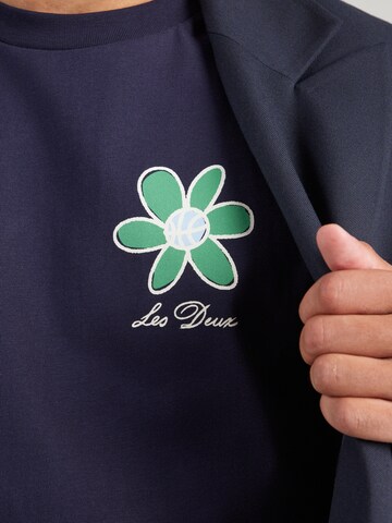 Les Deux - Camiseta 'Flower Basket' en azul