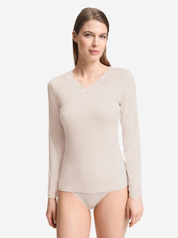T-shirt ' Dana ' Hanro en rose : devant
