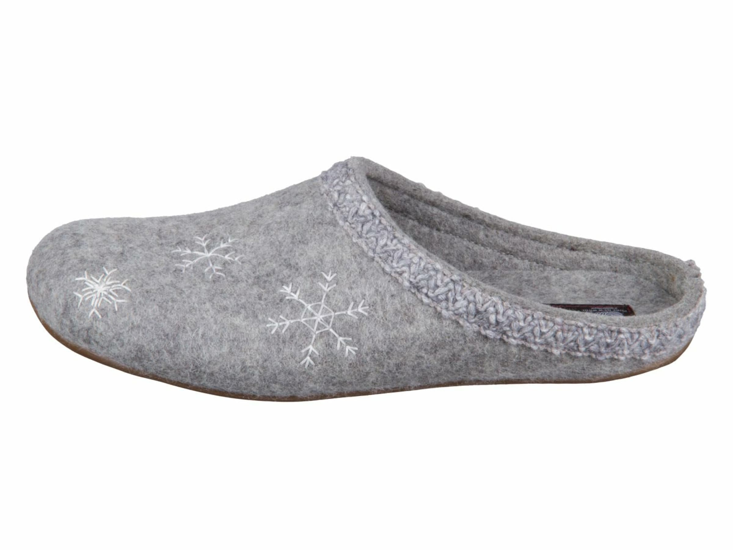 HAFLINGER Slippers in Grey