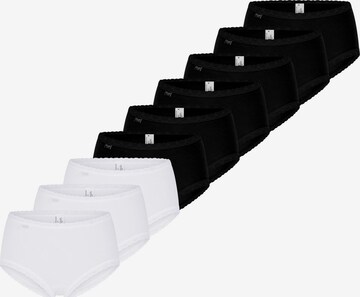 SLOGGI Slip '24/7 Cotton Lace' in Black: front