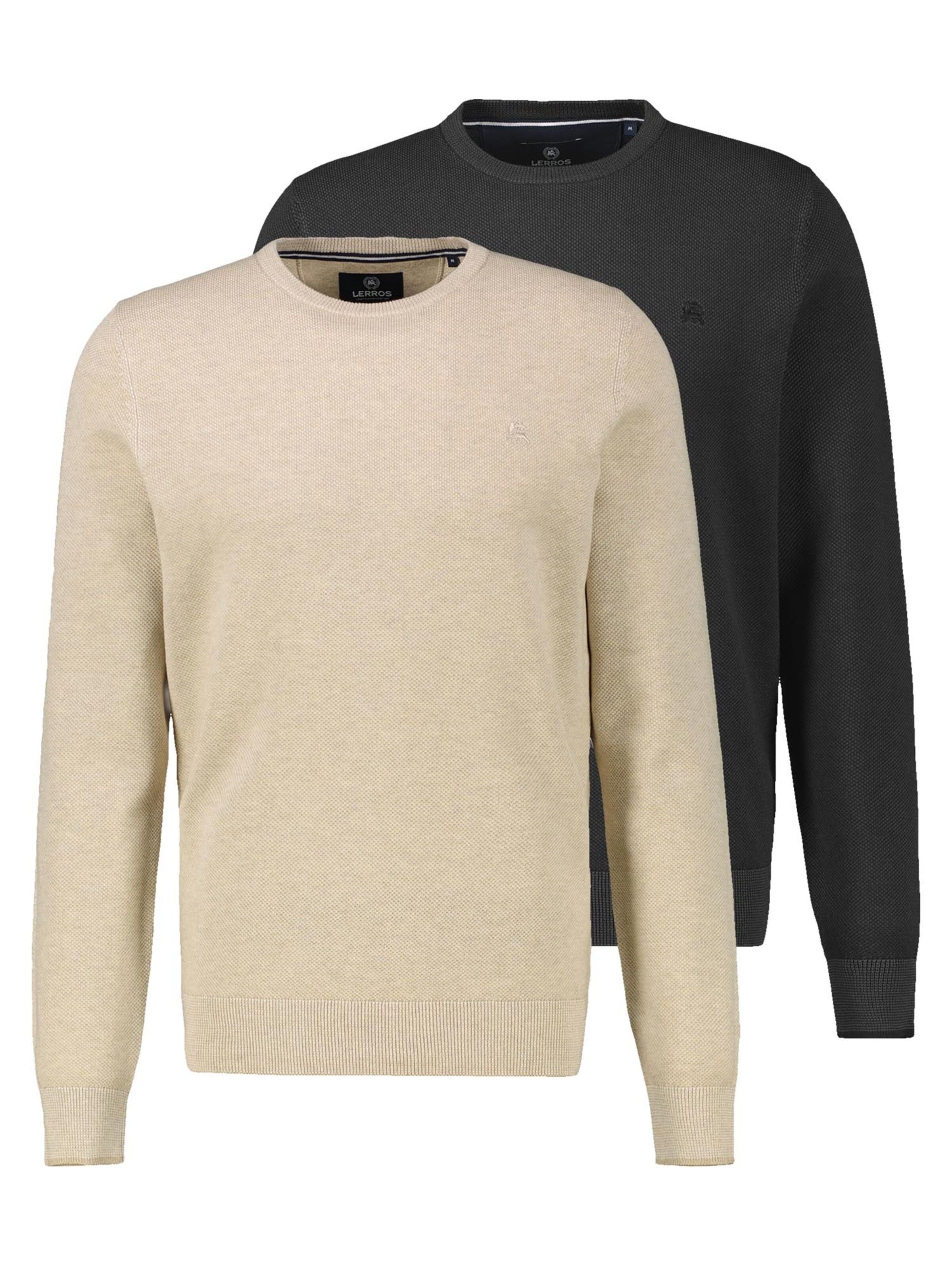 LERROS Sweater 'Basic' in Beige: front