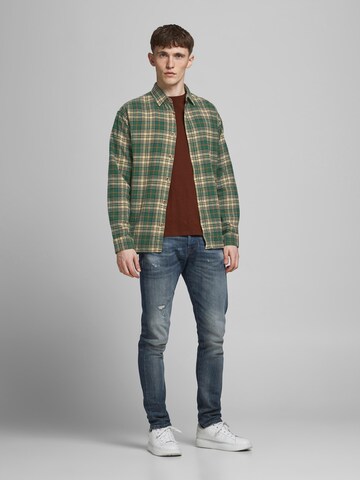 JACK & JONES Regular Fit Hemd in Grün