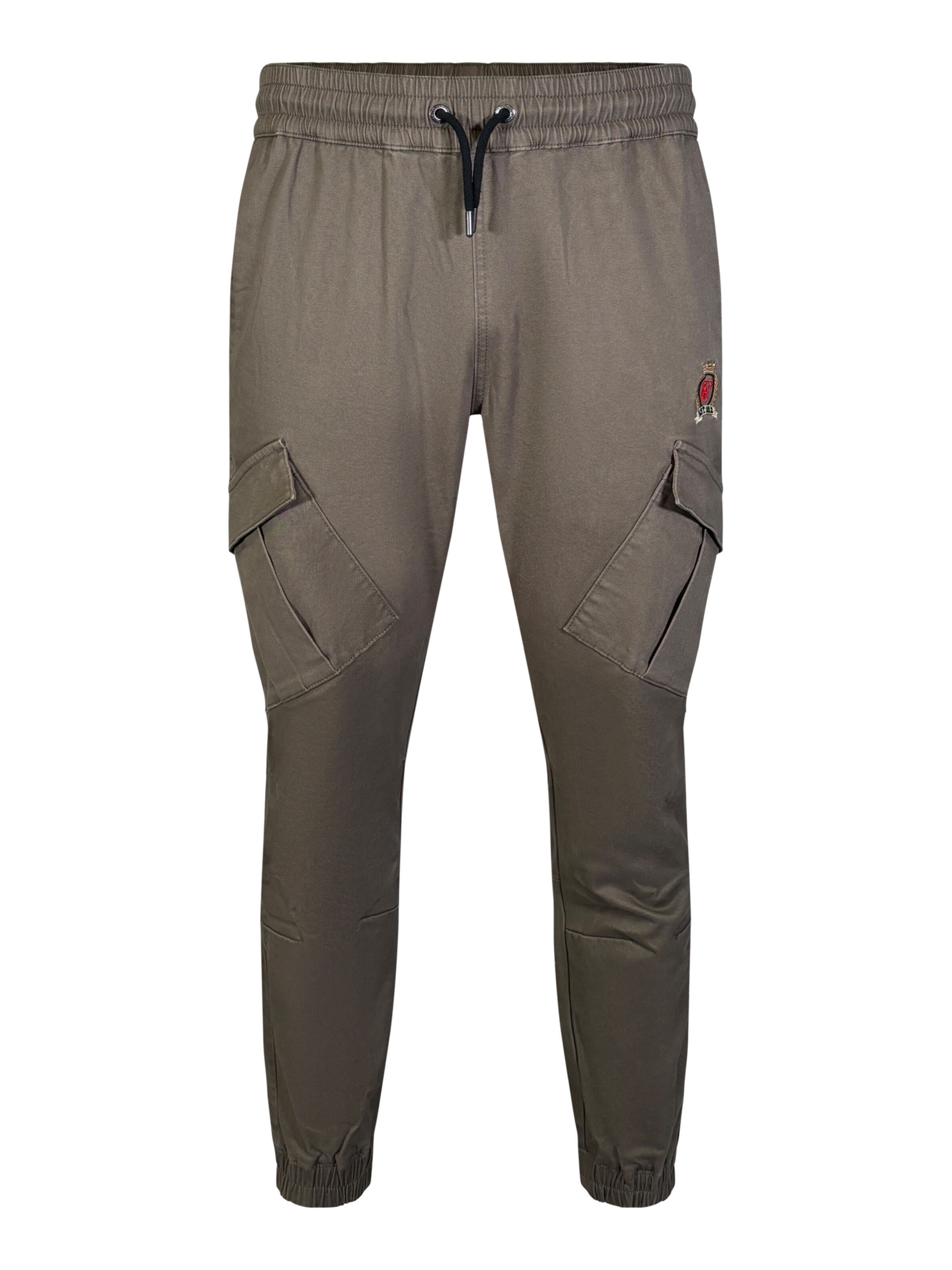 SikSilk Tapered Cargobroek in Bruin: voorkant