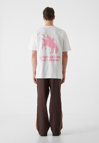 T-Shirt 'Western Coffee' Lost Youth en blanc