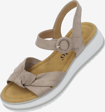 Sandales à lanières 'Ebelli' Palado en gris : devant