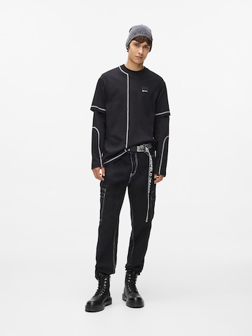 KARL LAGERFELD JEANS Štandardný strih Rifľové kapsáče - Čierna