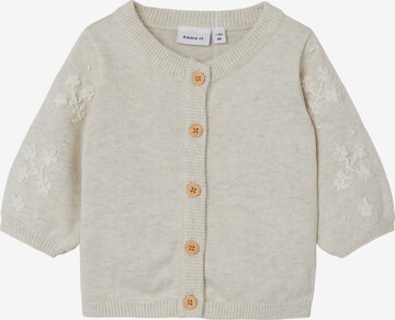 Cardigan 'DERINNA' NAME IT en beige : devant