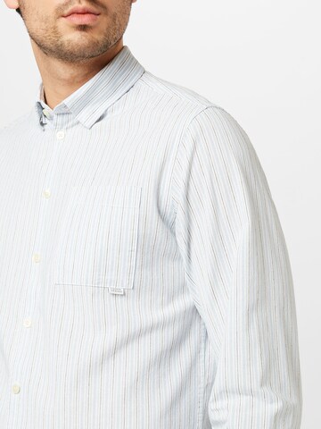 Casual Friday - Ajuste regular Camisa 'Anton' en azul