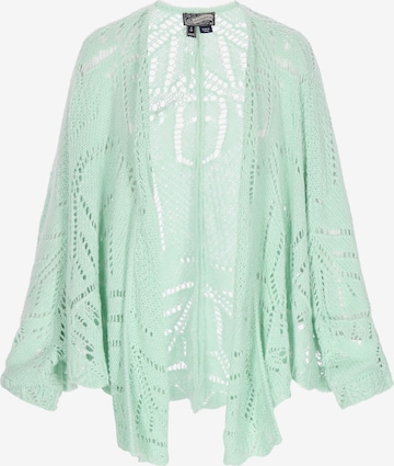 DreiMaster Vintage Gebreid vest 'Vintage' in Groen: voorkant