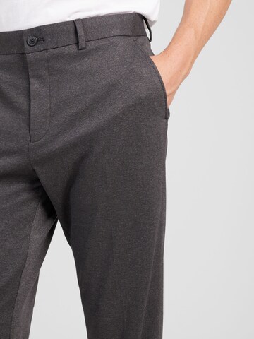 SELECTED Slimfit Bandplooibroek 'Aitor' in Grijs
