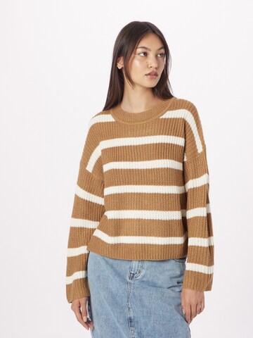 JDY Sweater 'JUSTY' in Brown: front