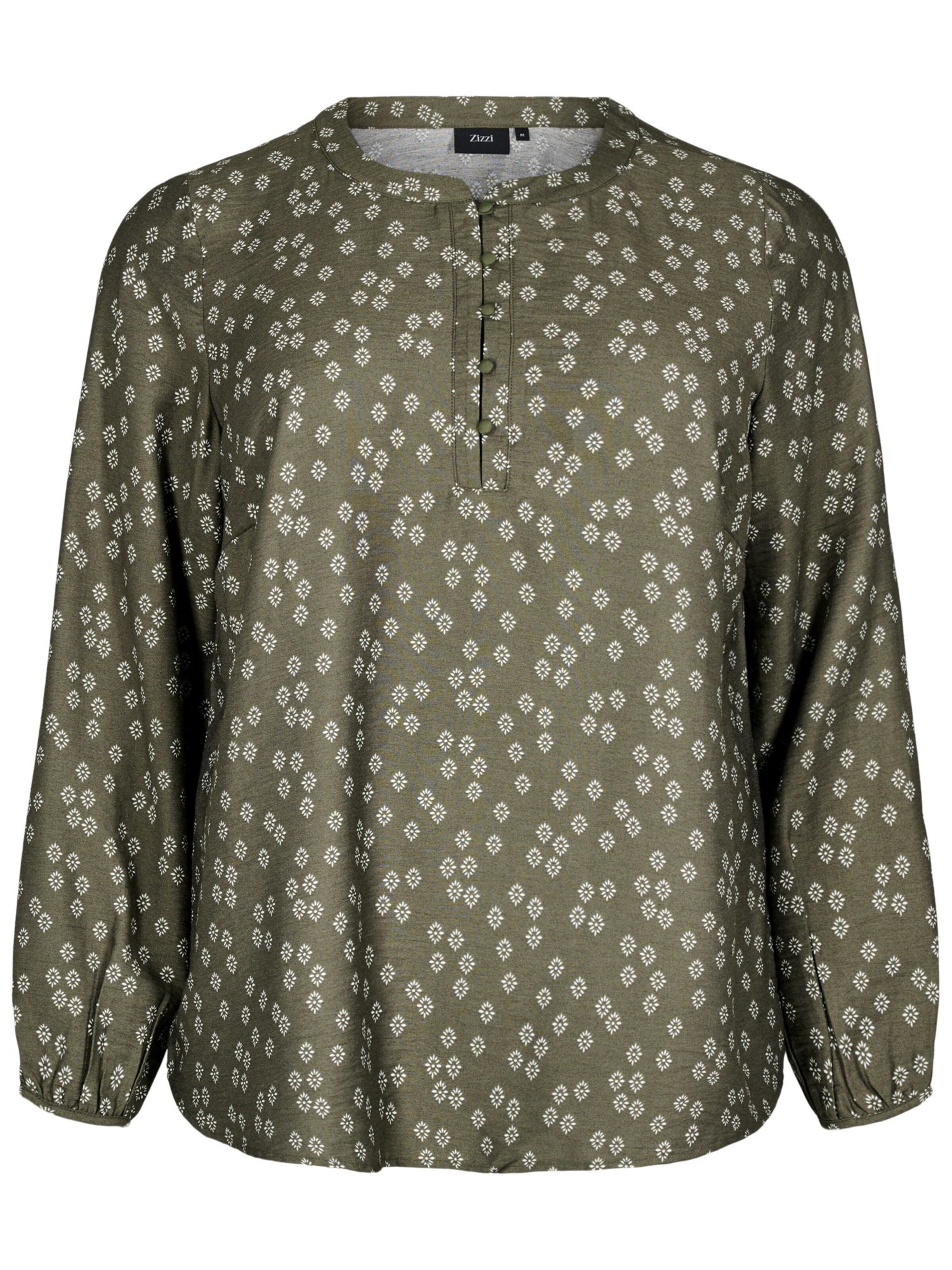 Zizzi Bluse 'Caava' in Grün: Vorderseite