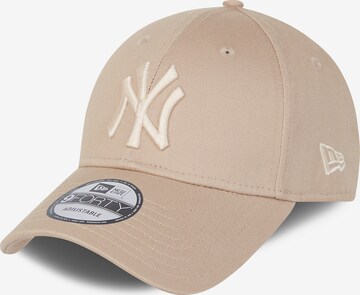 NEW ERA Cap 'LEAGUE ESSENTIAL 9FORTY NEYYAN' in Beige: front