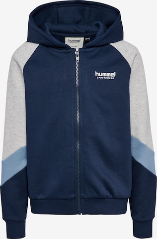 Hummel Zip-Up Hoodie in Blue: front