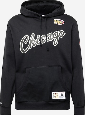 Mitchell & Ness Sweatshirt 'GAME TIME CHICAGO BULLS' in Black: front