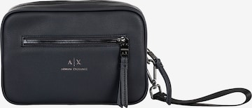 ARMANI EXCHANGE Toiletry Bag in Blue: front
