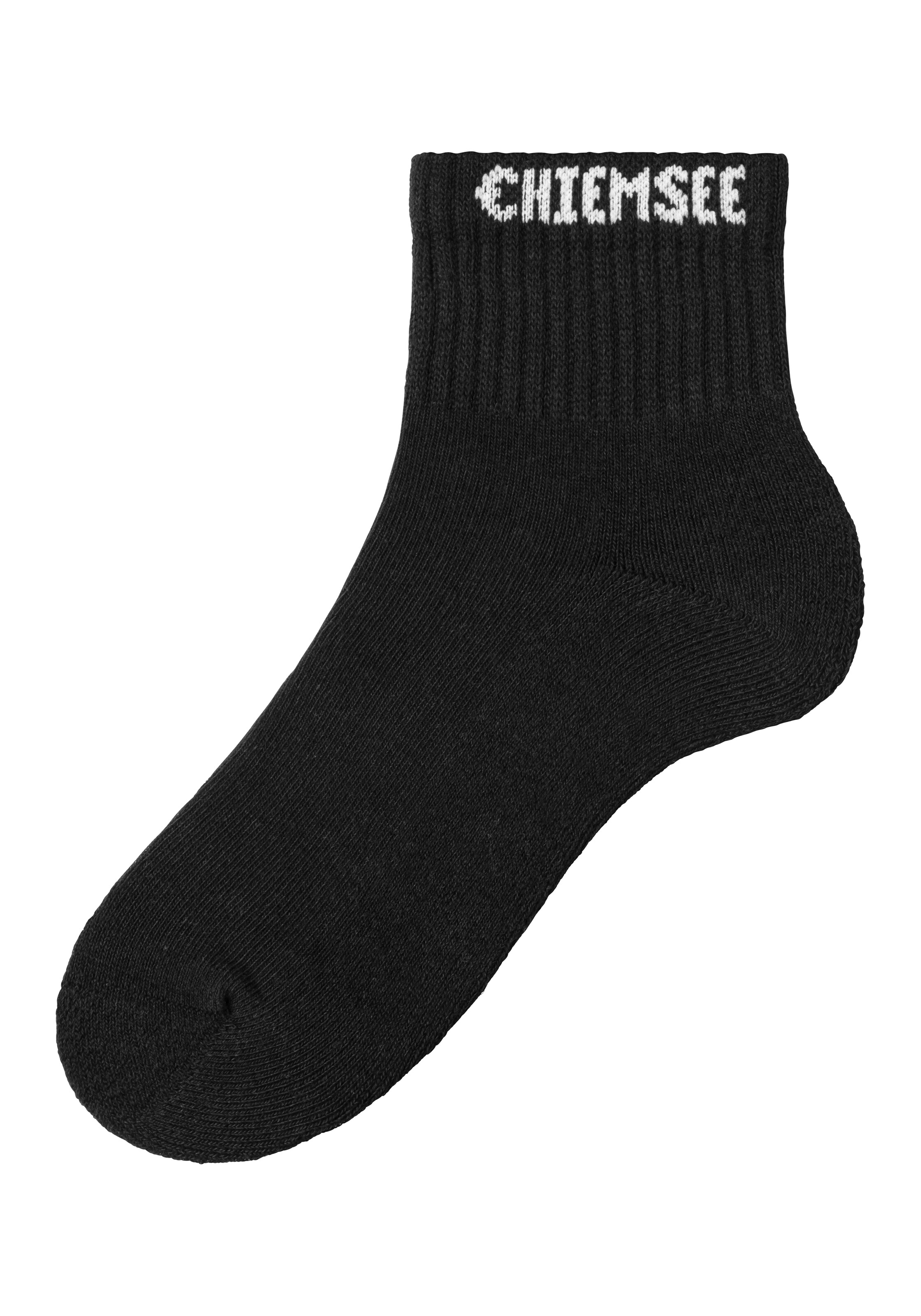 CHIEMSEE Athletic Socks in Black