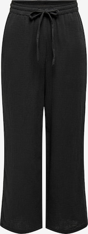 ONLY Wide leg Trousers 'THYRA' in Black: front