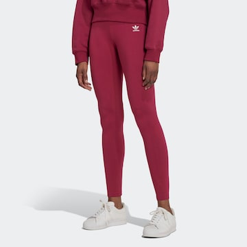 Skinny Leggings 'Adicolor Essentials' ADIDAS ORIGINALS en rouge : devant