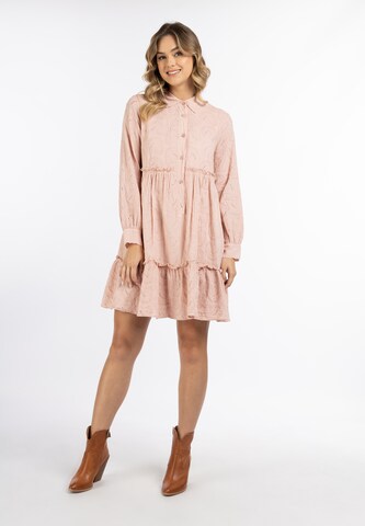 DreiMaster Vintage - Vestido camisero en rosa
