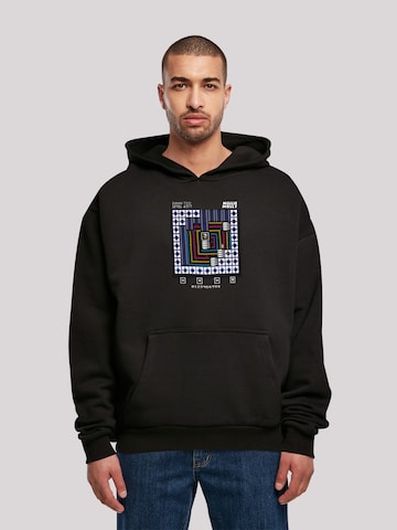F4NT4STIC Sweater 'Level 45 Millie Mollie C64 Retro Gaming' in Black: front
