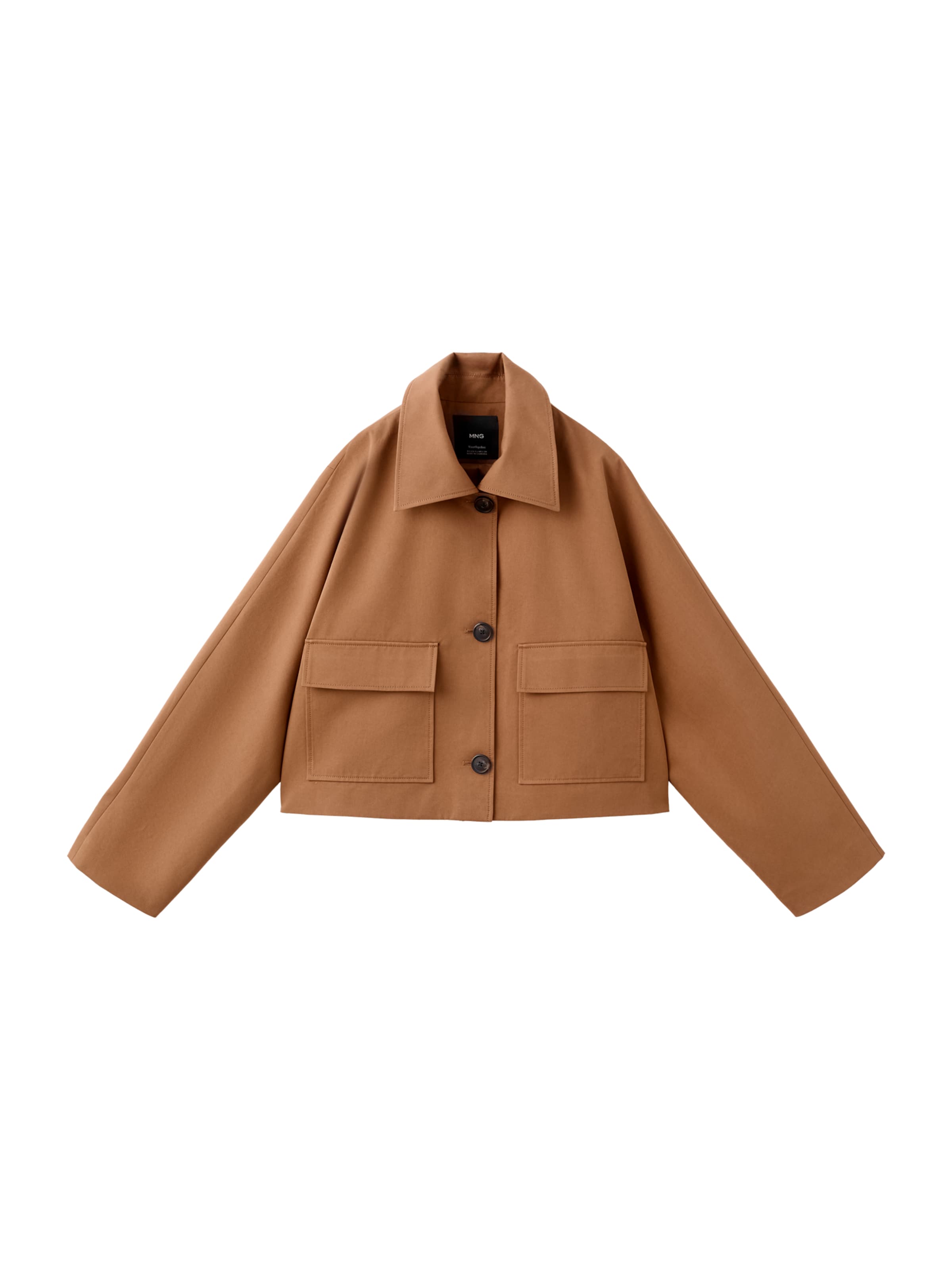 MANGO Átmeneti dzseki 'BRAVA' - barna: elől