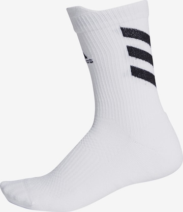 ADIDAS PERFORMANCE Athletic Socks in White: front